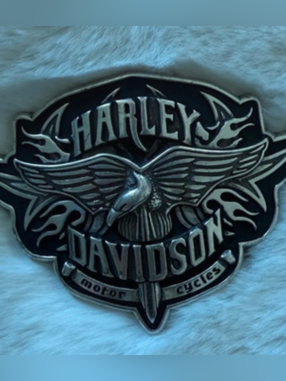 Vintage 2005 Harley Davidson
Screamin Eagle Flame Belt
Buckle 3.5" x 2.5"
